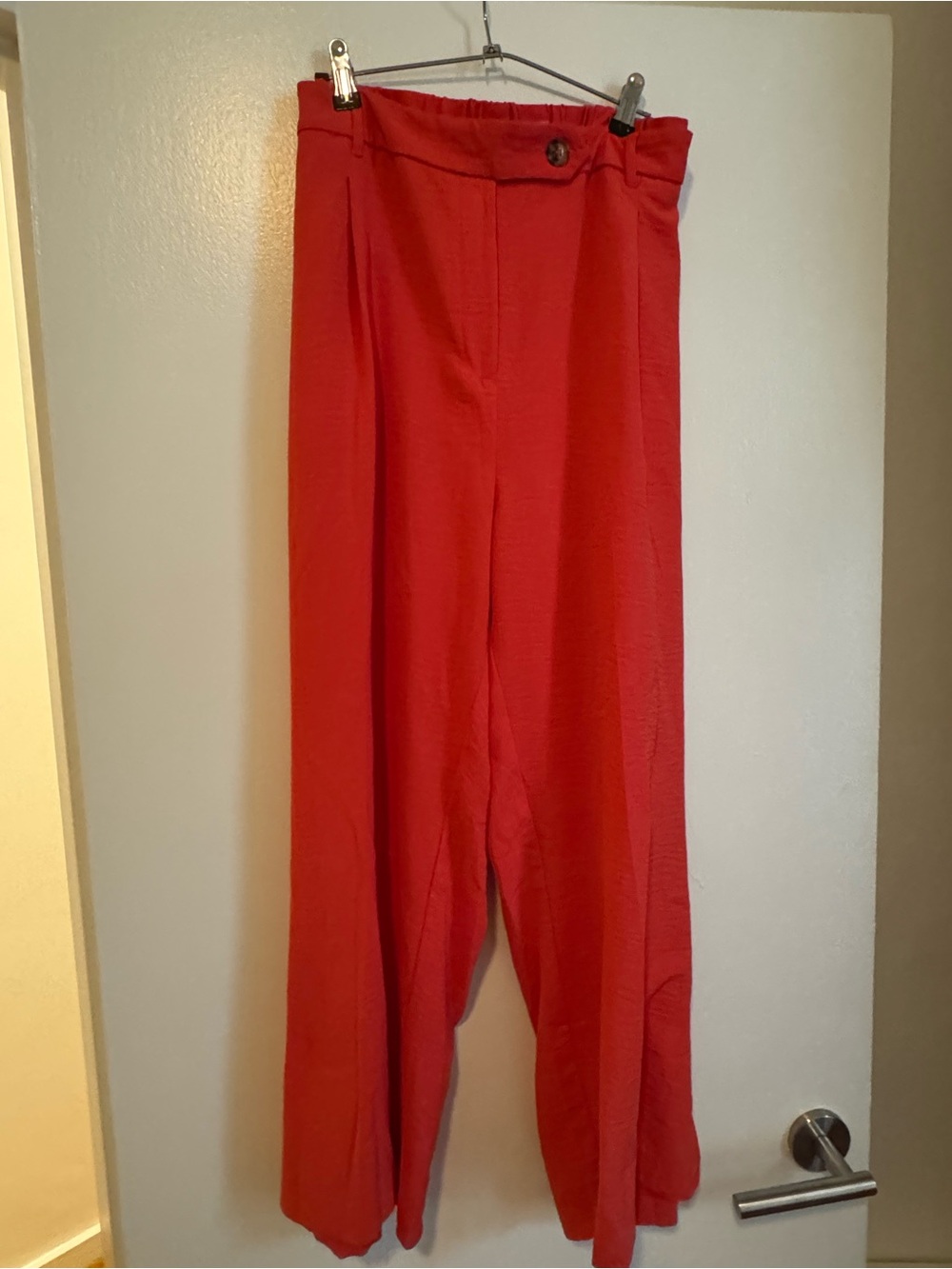 Jules & Leopold Wide-Leg Orange Women's Pants